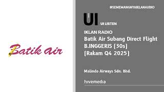 Download lagu Iklan Radio - Batik Air Subang Direct Flight (B.Inggeris | 30s | Rakam Q4 2025) mp3 Download lagu Iklan Radio - Batik Air Subang Direct Flight (B.Inggeris | 30s | Rakam Q4 2025) mp3