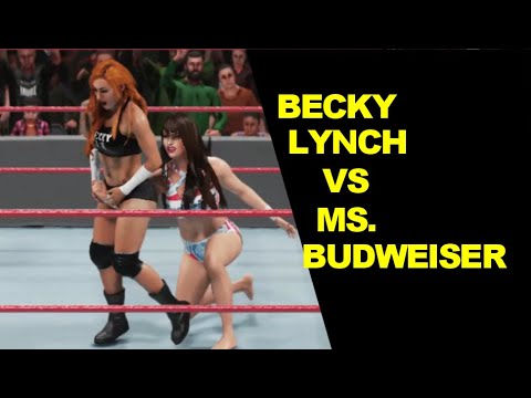 WWE 2K19 Becky Lynch vs Ms. Budweiser - Extreme Rules