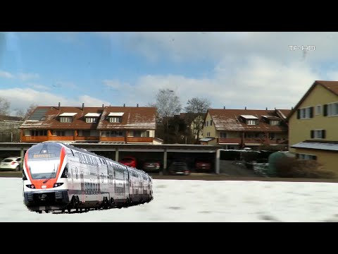 Zug Mitfahrt Niederweningen - Rapperswil , Zürich Stadelhofen - Uster , Train ride, Viagem de trem