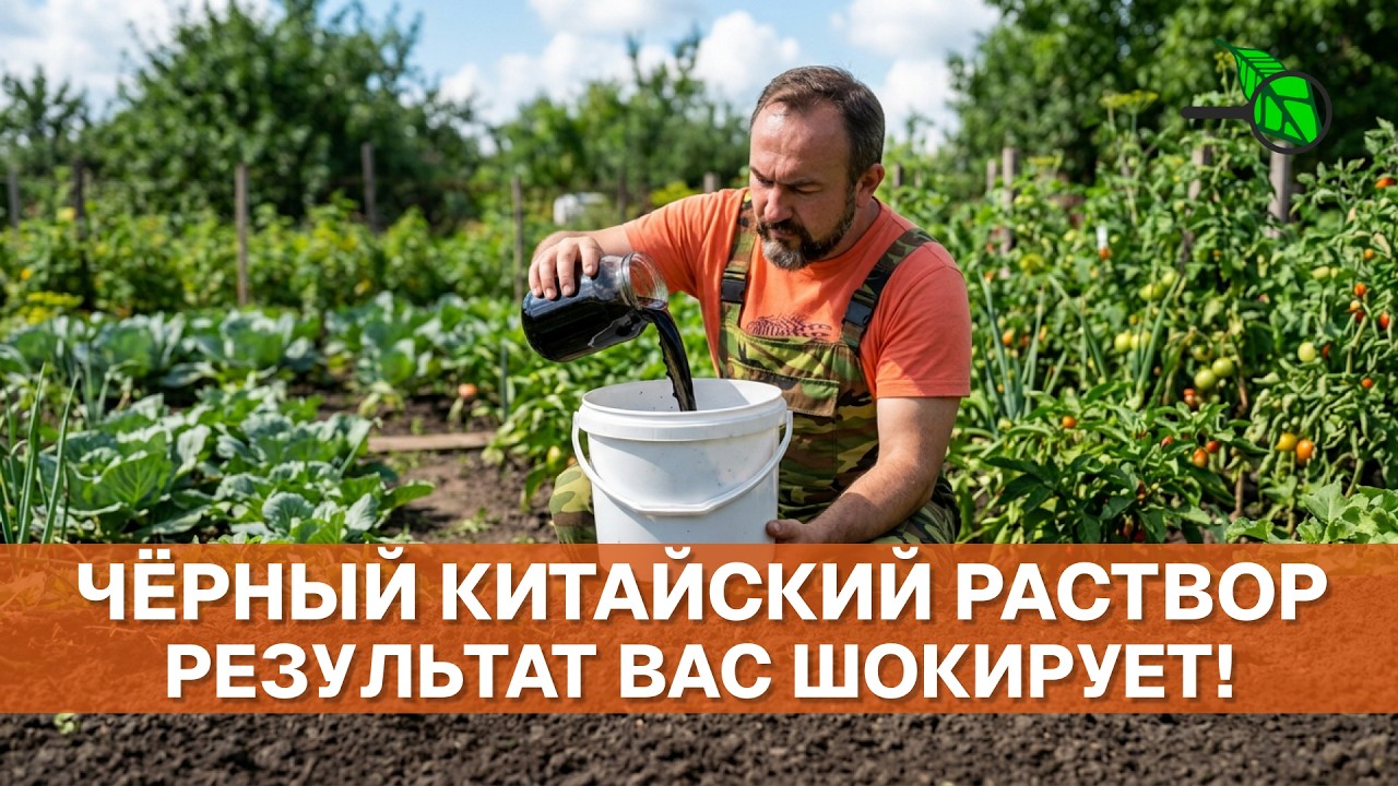 🤯 ЧУДО РАСТВОР КИТАЙСКИХ ФЕРМЕРОВ! Одна капля заставит ваш огород удивить с