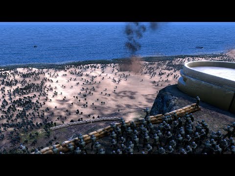 30000 CAPTAIN AMERICA vs 20000 GERMAN MACHINE GUN - Ultimate Epic Battle Simulator