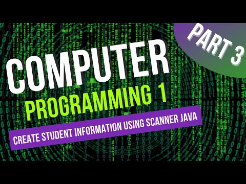 Computer Programming 1how To Create Student Information Using Scanner Java