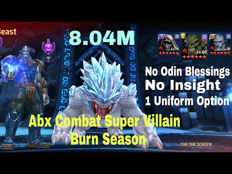 ABX Combat Super Villain | Burn Season | Apocalypse | 8.04M | Easy Rotation - Marvel Future Fight