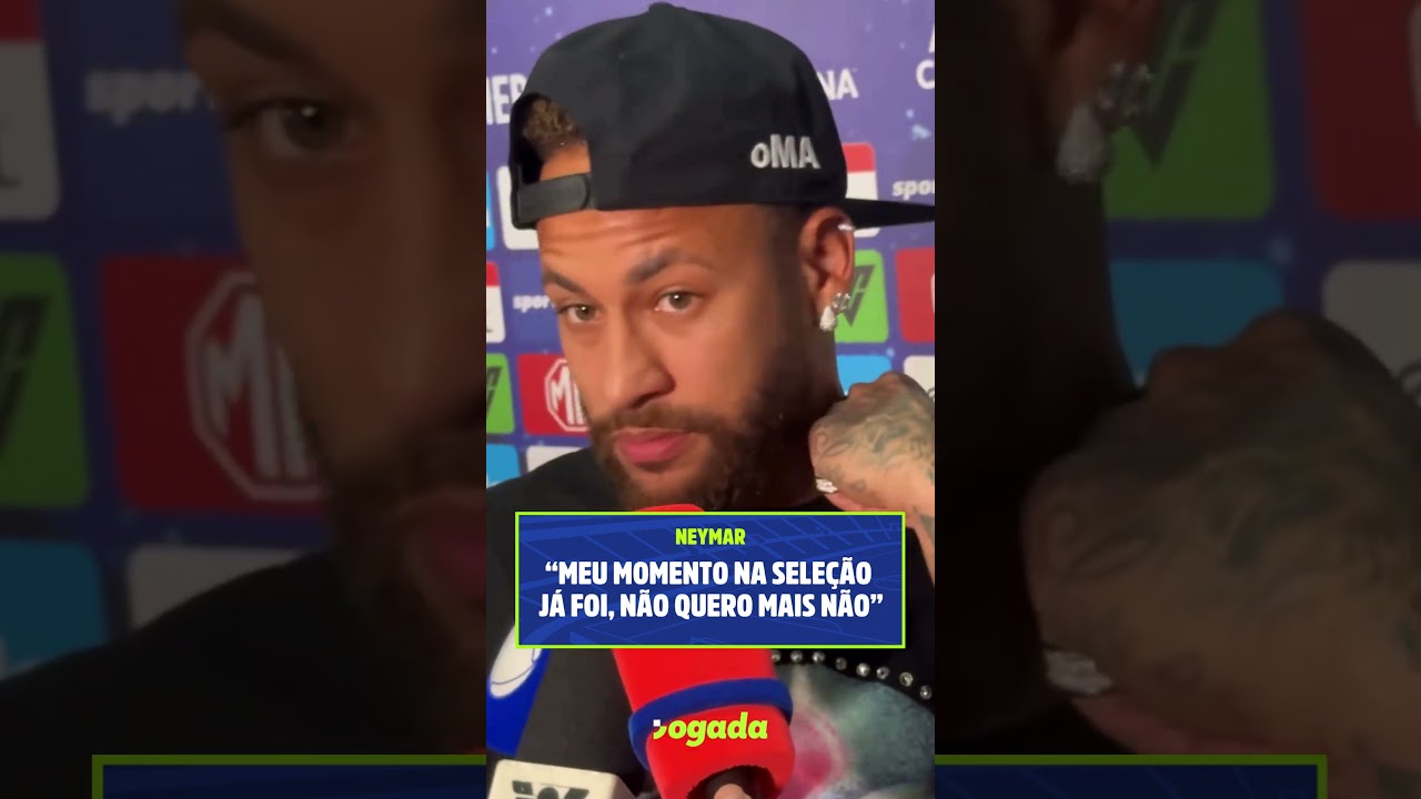 Imagem da notícia Neymar revela que não joga mais pela Seleção Brasileira: 'não quero mais' 