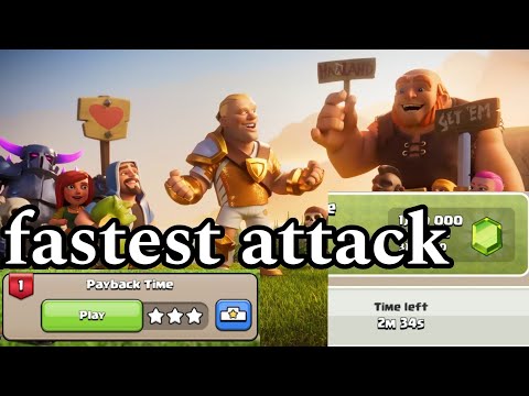 Fastest way to 3 star payback time - Haland challenge #2 (Clash Of clans)