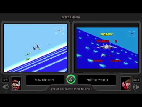 After Burner (NES vs Master System) Side by Side Comparison