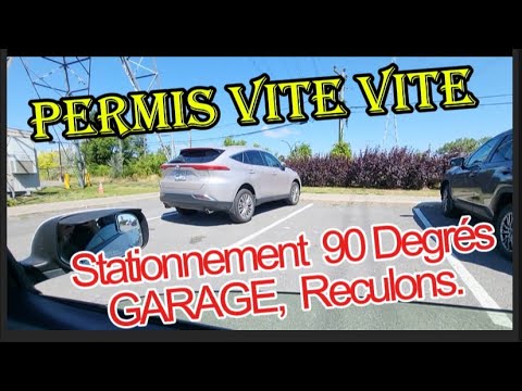 Stationnement 90 Degrés En  RECULONS. 🙏
