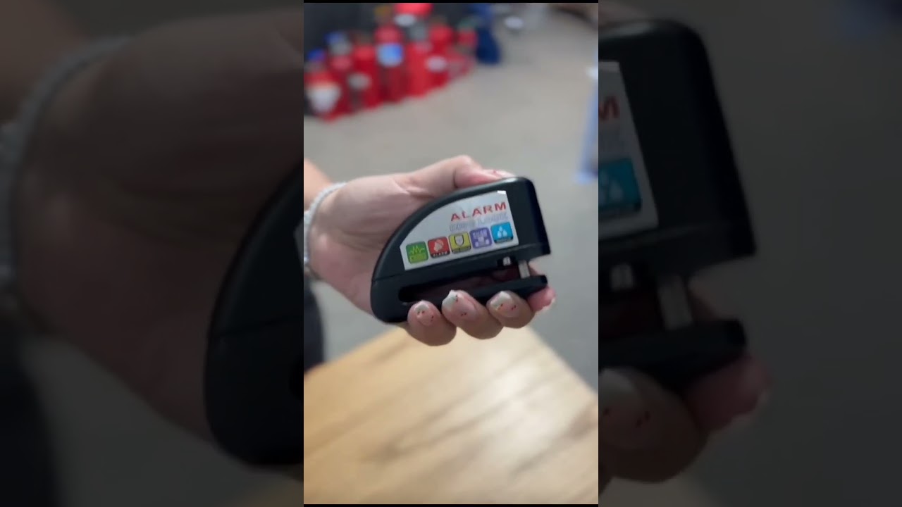 Candado Traba Disco con Alarma