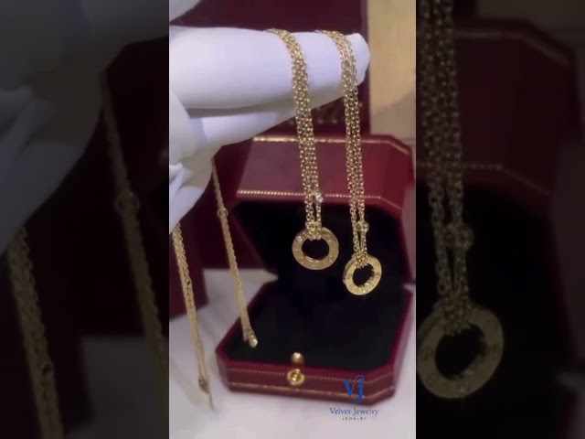 سلسال لوف الحلقه مع حبات الماس