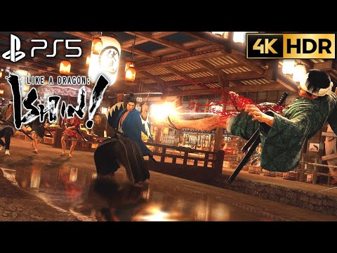 Armored Onslaught LIKE A DRAGON ISHIN Combat Gameplay 4K 60FPS HDR | PS5 Like A Dragon Ishin Demo 4K