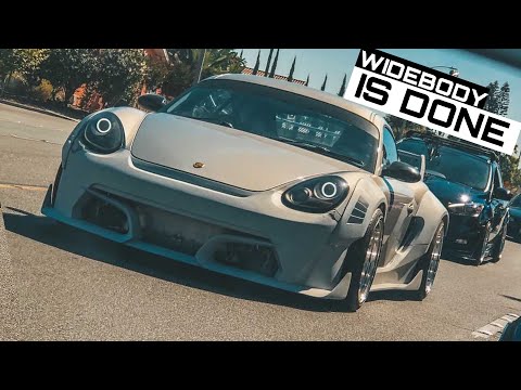 FINALLY INSTALLED MY WIDEBODY KIT ON MY PORSHE!! | Karma Cayman Widebody install