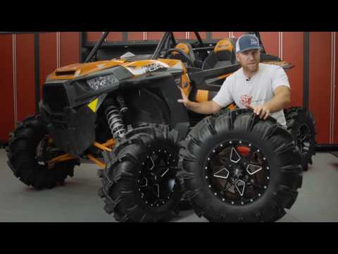 ITP Cryptid Mud Tires Mounted on Storm Series Tornado Wheels