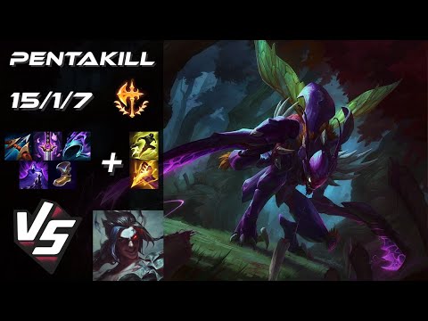 JUNGLE Kha'Zix vs Kayn [PENTAKILL] - EU Grandmaster Patch 25.S2.4