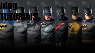 Batman Arkham City Tutorial How to unlock all skins