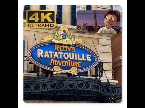 Remy's Ratatouille Adventure  ULTRA 4K POV Full Ride and Pre show Epcot Walt Disney World