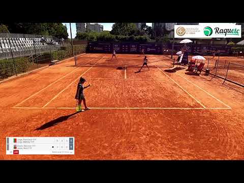 Francisca Jorge/Matilde Jorge vs. Mariana Drazic/Sara Lança, QF main draw Del Monte Lisboa Belem...