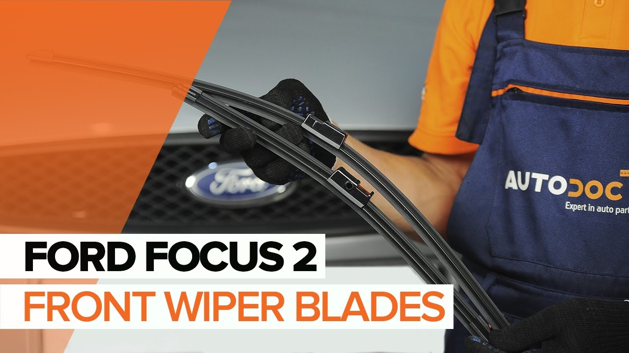 How to change front windshield wipers on Ford Focus MK2 diesel