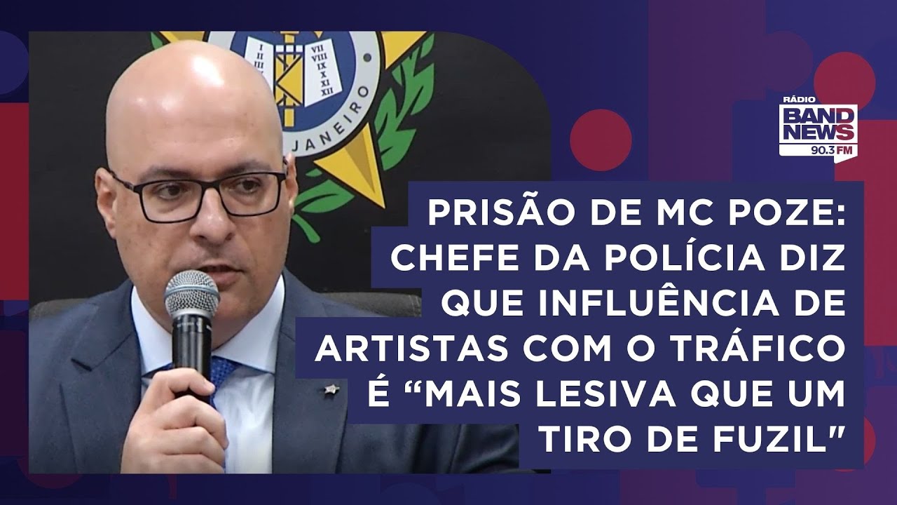 MC Poze: influência de artistas é “mais lesiva que um tiro de fuzil", diz chefe da Polícia Civil