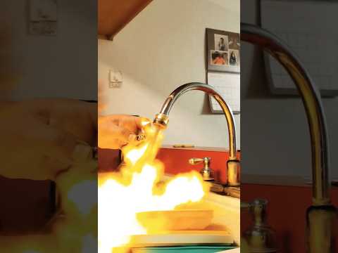 Flammable Water?? #methane #plumbing #tradeschool