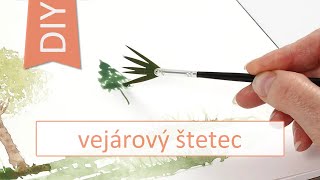 Gold Line vejárový štetec veľ. 4+8, 2 ks