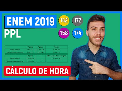 🛑CONVERSION OF SECONDS- 142 Enem 2019 PPL - In a regularity race, each runner receives