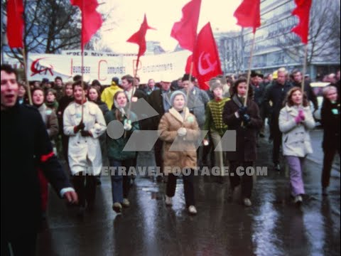 1968 Berlin (West), Anti-Vietnam War Demonstration with Rudi Dutschke, 1968er, Archive