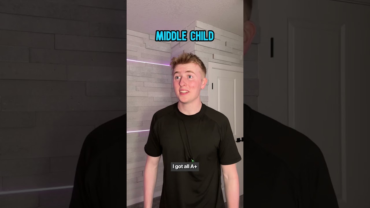 Oldest Child vs Middle Child vs Youngest Child #Shorts