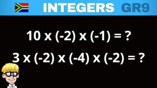 Integers Grade 9: Multiply and divide