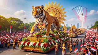 Download lagu 🇮🇩 Hari Kemerdekaan Indonesia ke-81 tahun 2026 🌺 Pawai Bunga Jakarta & Perayaan Nasional yang Spe mp3