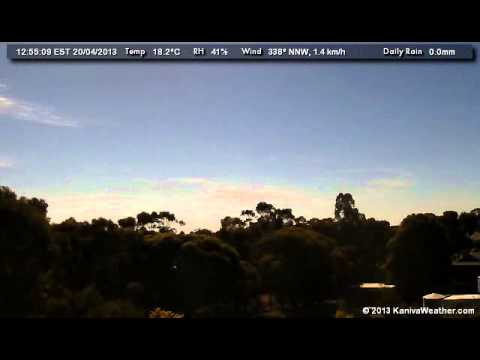20 April 2013 - North Facing WeatherCam Timelapse - KanivaWeather.com