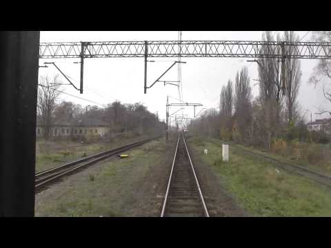 Odcinek Ostrzeszów - Herby Nowe z tyłu pociągu TLK Wiking