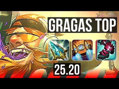 GRAGAS vs AKALI (TOP) | Comeback, 54k DMG, 7 solo kills, 15/4/21 | TR Grandmaster | 25.20
