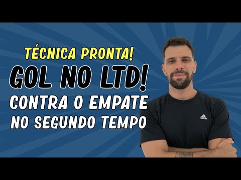 TÉCNICA LUCRATIVA LTD NO SEGUNDO TEMPO | CONTRA O EMPATE E CASH OUT!