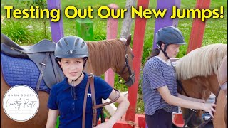 TESTING OUT OUR NEW JUMPS | LIFE ON THE FARM | DAILY VLOG