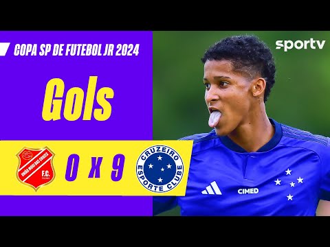 Gols e lances de União Mogi x Cruzeiro