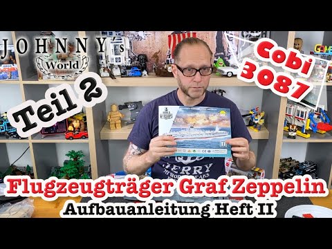 Teil 2: Cobi 3087 Graf Zeppelin Flugzeugträger - Aufbauanleitung Heft II