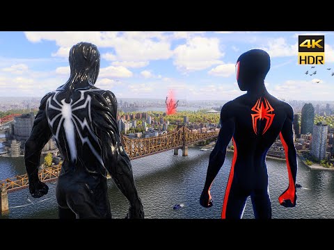 Spider-Man 2 - Max Level Power FreeRoam (Miles & Peter) Gameplay | HDR