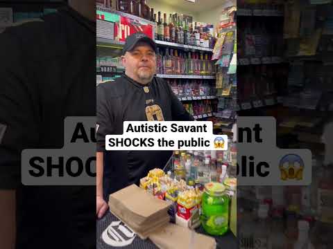 Autistic Savant SHOCKS the public 😱 #autism #autismawareness #autismfamily #autistic #autismchild