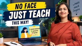 Stop Showing Your Face 🛑 Make Educational Videos This Way 🤫