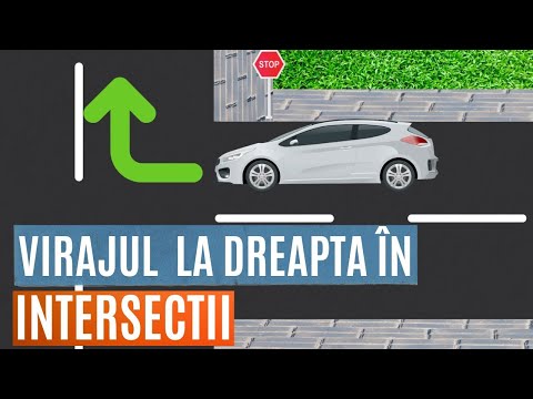 How to CORRECTLY Make a RIGHT Turn at an INTERSECTION? POINTS AND MISTAKES - Driving School