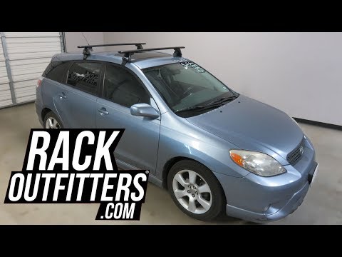 2004-2009 Toyota Matrix with Yakima BaseLine Jetstream Roof Rack Crossbars