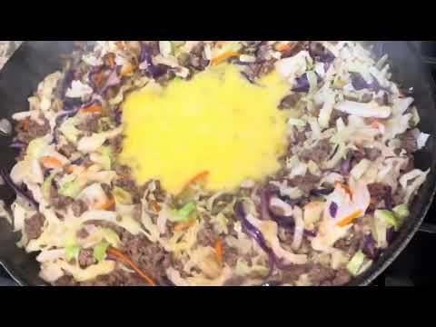 15 Minute EGG ROLL In a Bowl Recipe | Low Carb | Keto