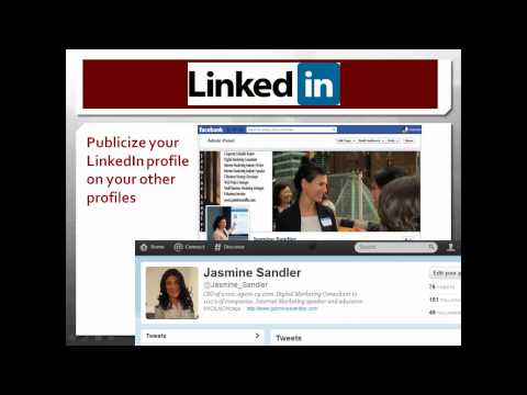 Linkedin Marketing Webinar - Jasmine Sandler of jasminesandler.com