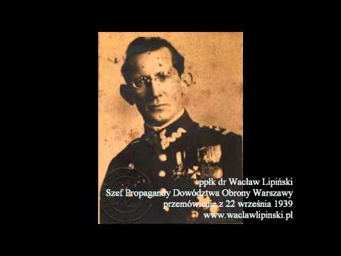 Wacław Lipiński - przemówienie z 22 września 1939 (fragment)