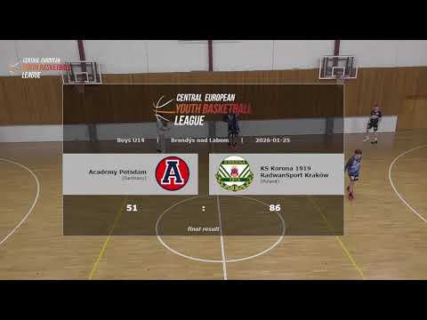CEYBL U14, 25. 1. 2026, Academy Potsdam - KS Korona 1919 RadwanSport Kraków