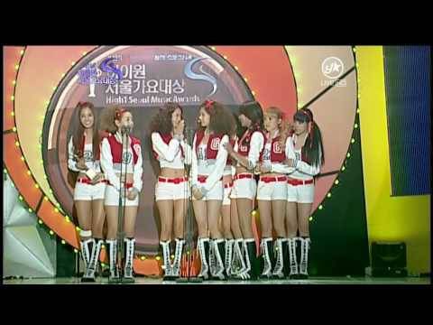 100203 19th Seoul Music Awards - SNSD recieved Bonsang Award
