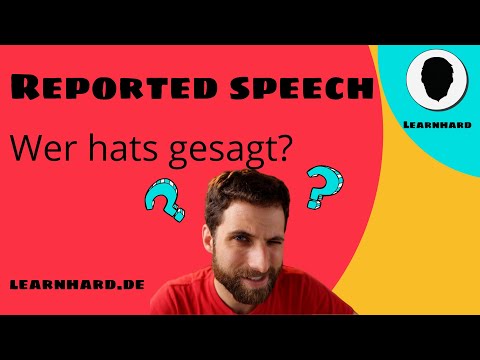 Reported speech / indirect speech - indirect speech in English: statements, questions and commands
