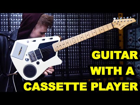 Casio EG-5 Electric Guitar with Onboard Cassette Deck / Amplifier 1980s - White image 15