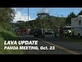 Lava Flow Meeting Civil Defense Update Oct 23