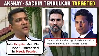 Akshay - Sachin Slammed By Maharashtra Minister Aslam Shaikh For Bed Shortage In Hospitals video